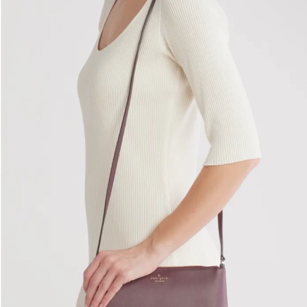 Kate Spade Burgundy and Pink Crossbody Bag - Picture 4 of 6